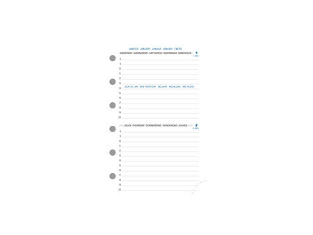 EXACOMPTA Recharge pour organiseur Exatime 14 SAD, 2026/2027