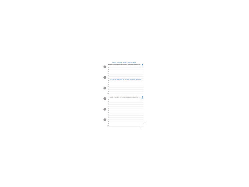 EXACOMPTA Recharge pour organiseur Exatime 14 SAD, 2026/2027