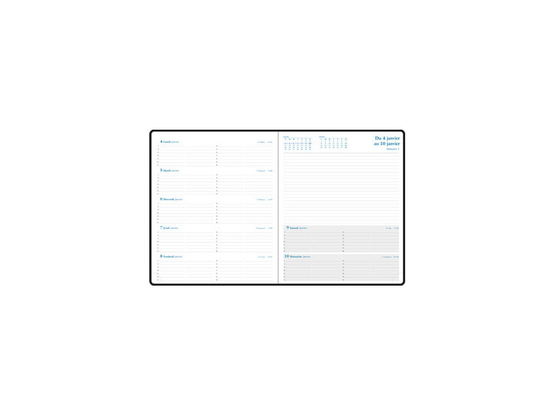 EXACOMPTA Agenda de bureau 'Espace 22', 2027, Barbara, noir