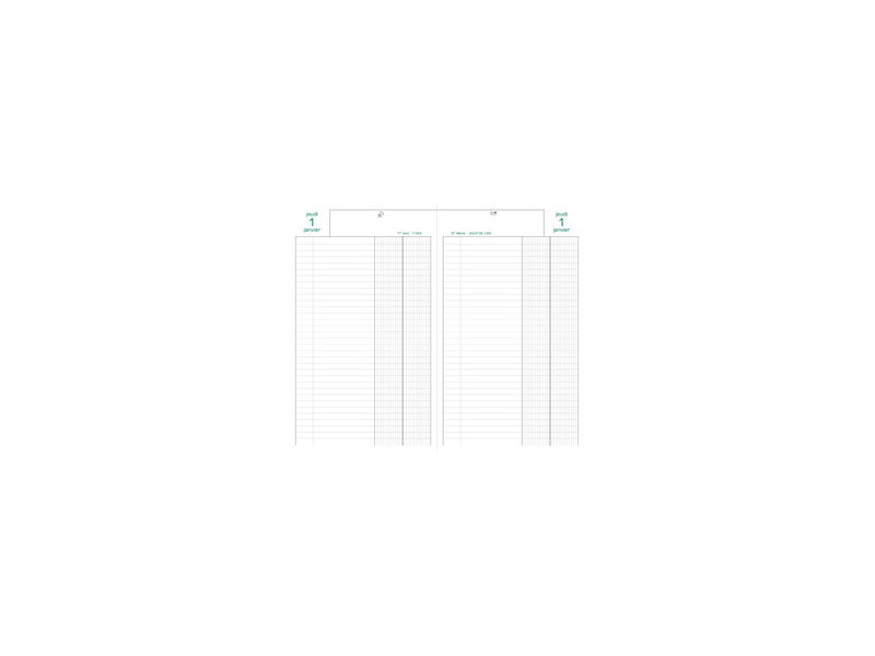 EXACOMPTA Agenda Banquier large, 2 volumes, 2027, noir