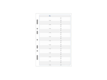 EXACOMPTA Recharge agenda Exatime 21, 2027, 2ème semestre