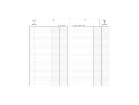 EXACOMPTA Agenda Banquier large, 1 volume, 2027, noir