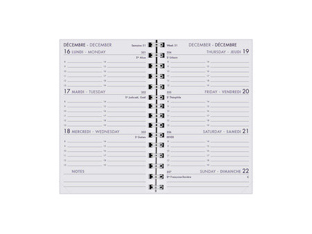 QUO VADIS Recharge pour Agenda Moderne INTAB1J, 2027