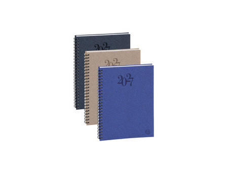 EXACOMPTA Agenda de bureau HORIZONS 20S, 2027, bleu marine