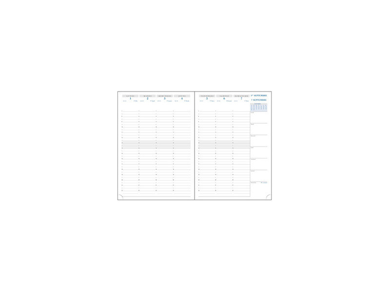 EXACOMPTA Agenda SAD 29 VERONE, 2026/2027, 16 mois, noir