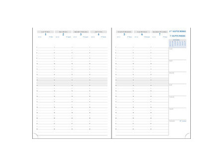 EXACOMPTA Agenda SAD 29 NIL, 2026/2027, 16 mois, assorti