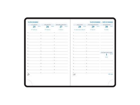 EXACOMPTA Agenda de poche SAS 15 Agora, 2026/2027, assorti