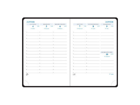 EXACOMPTA Agenda de poche SAS 13, 2026/2027, assorti