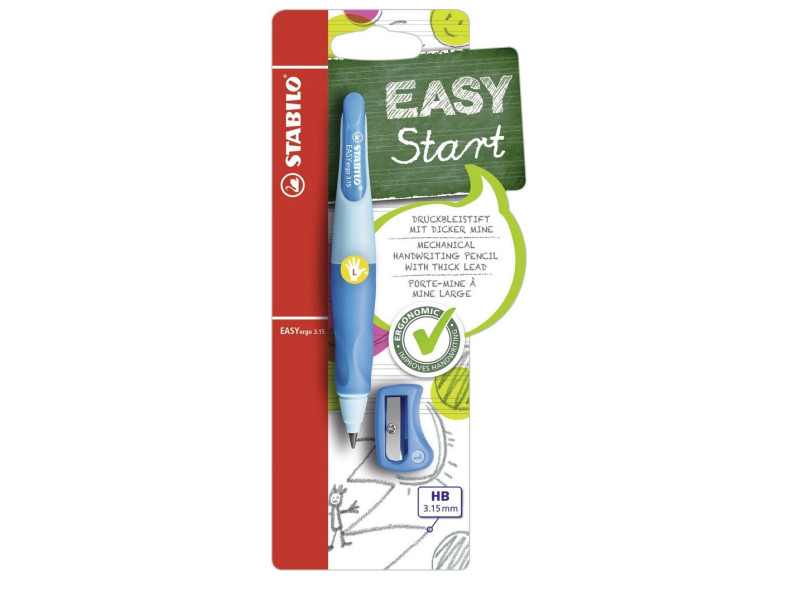 STABILO Porte-mines d'apprentissage easYergo 3.15, bleu