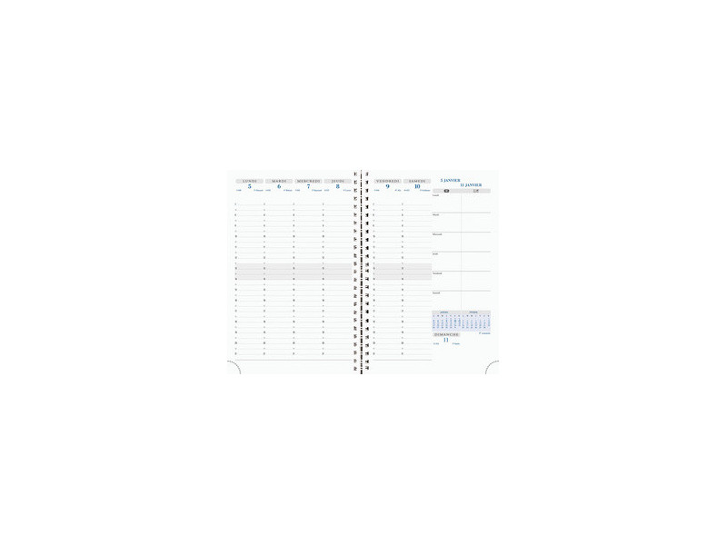 EXACOMPTA Agenda SAD 20S VERONE 2026/2027, 16 mois, assorti