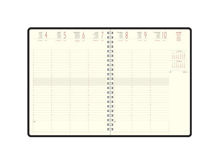 EXACOMPTA Agenda de bureau Eurotime 27S, 2027, Barbara