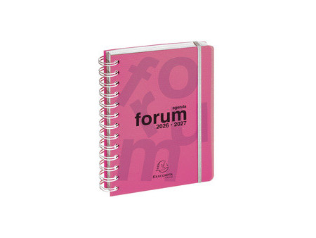 EXACOMPTA Agenda scolaire Forum Linicolor, 2026/2027, rose