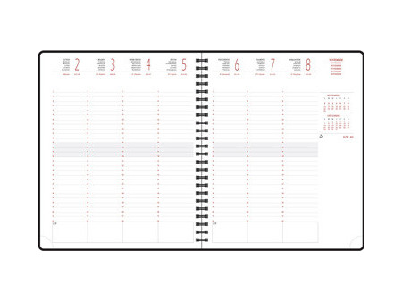 EXACOMPTA Agenda de bureau Eurotime 22 S, 2027, Marettes