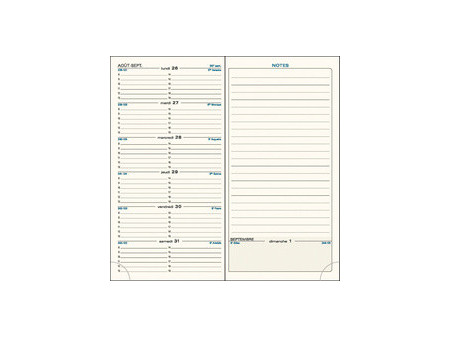 EXACOMPTA Agenda de poche SAS 17, 2026/2027, noir