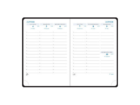EXACOMPTA Agenda de poche SAS 13, 2026/2027, assorti