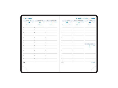 EXACOMPTA Agenda de poche SAS 15 Agora, 2026/2027, assorti