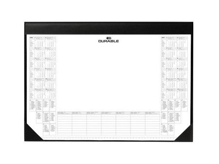 DURABLE Sous-main avec bloc de calendrier, noir