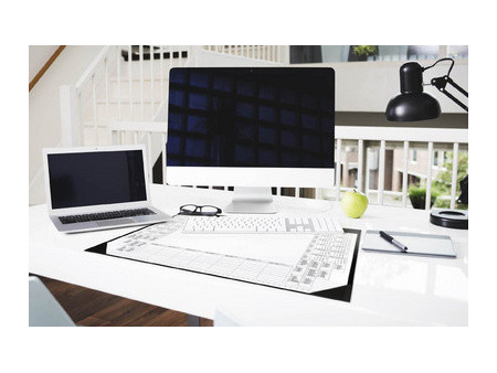 DURABLE Sous-main avec bloc de calendrier, noir