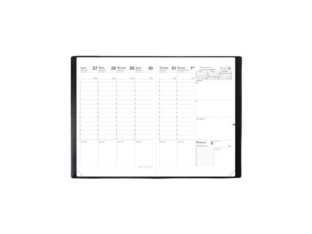 QUO VADIS Agenda 'Planning SD rep', 2026/2027, 16 mois, noir