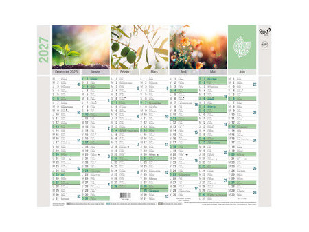 QUO VADIS Calendrier mural 'Equology', 430 x 335 mm, 2027