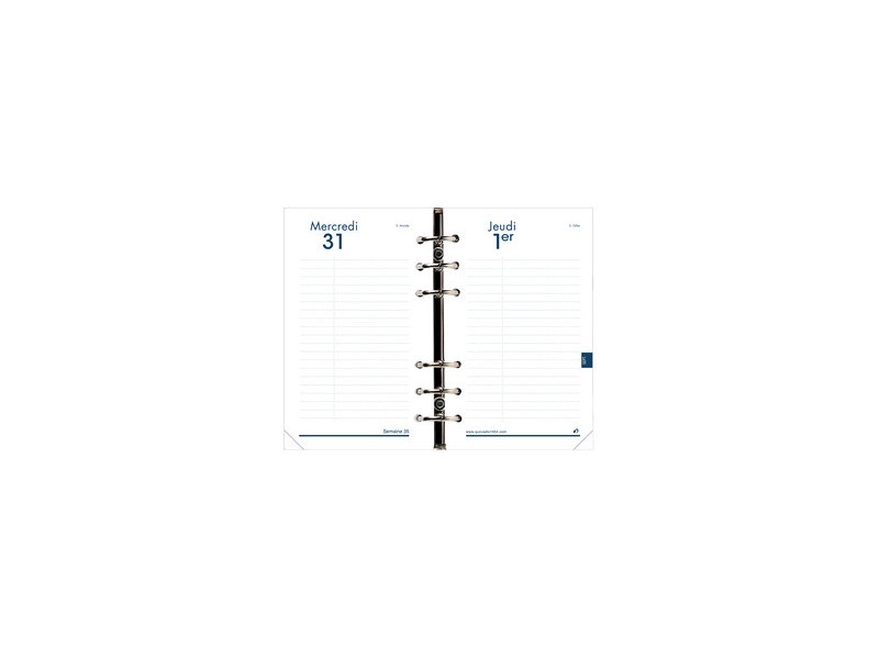 QUO VADIS Recharge Timer 17, 1 jour par page, 2026/2027