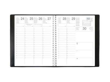 QUO VADIS EXDI Agenda 'MERCURE S', 210 x 270 mm, 2027, noir