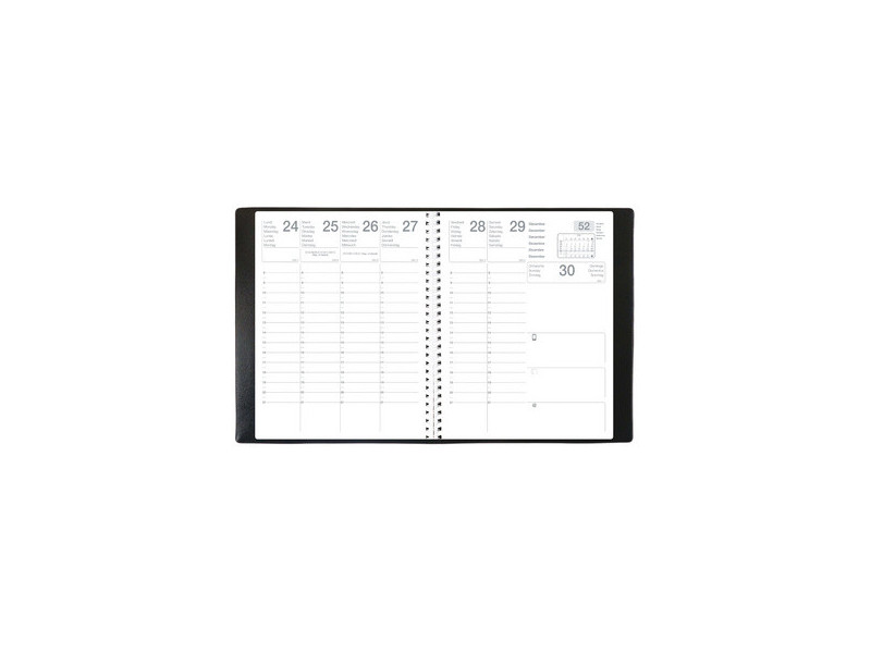 QUO VADIS EXDI Agenda 'MERCURE S', 210 x 270 mm, 2027, noir