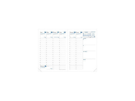 QUO VADIS Agenda de poche Affaires, 2027, Bergame, lin