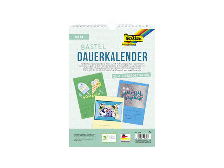 folia Calendrier mural créatif, A4, en couleur