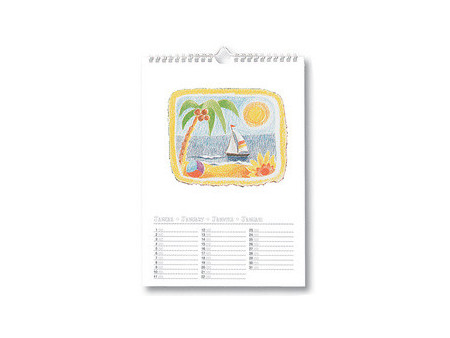 folia Calendrier mural créatif, A4, en couleur