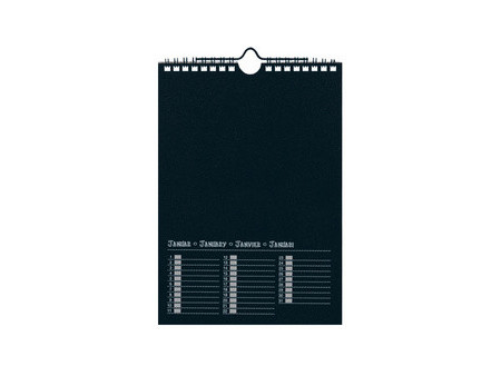 folia Calendrier mural créatif, 170 x 240 mm, blanc