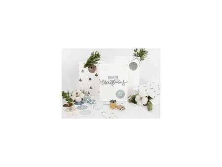 folia Calendrier de l'Avent 'sachets en papier uni', blanc