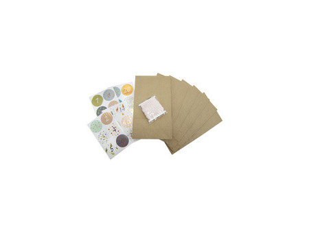 folia Calendrier de l'Avent 'sachets en papier naturel'