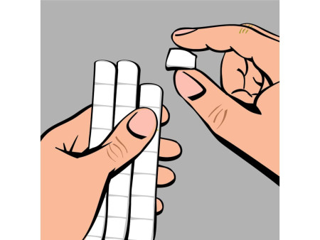 UHU Pâtes adhésives patafix, repositionnable, blanc