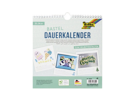 folia Calendrier mural créatif, 230 x 240 mm, noir