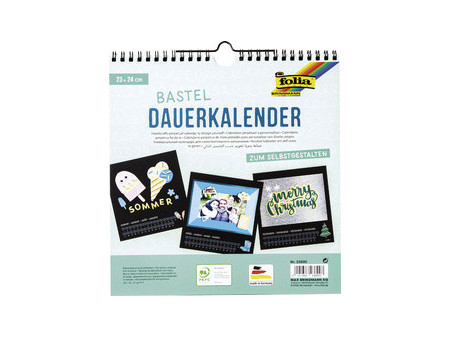 folia Calendrier mural créatif, 230 x 240 mm, blanc