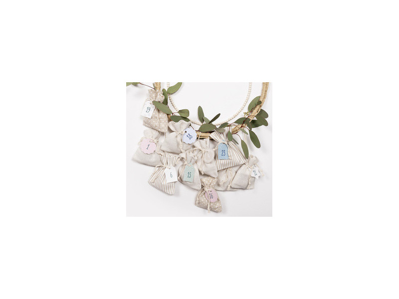 folia Set pour calendrier de l'avent BASIC, sachet en tissu