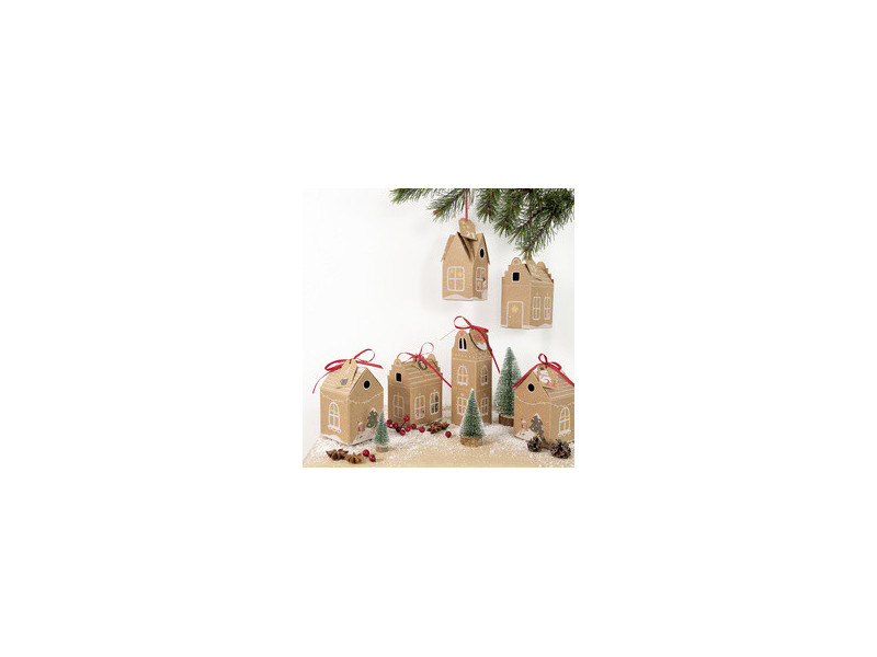 folia Kit pour calendrier de l'Avent HYGGE DORF, 49 pièces