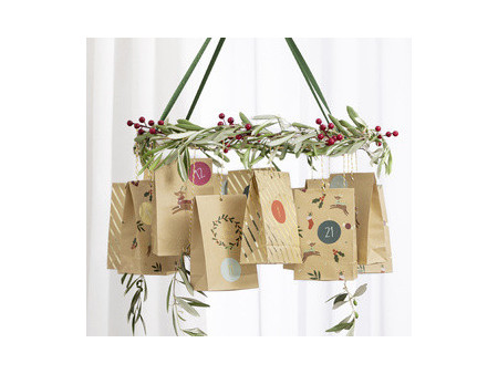 folia Calendrier de l'Avent 24 sachet de l'Avent OH DEER