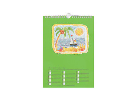 folia Calendrier mural créatif, A4, 170 g/m2, noir