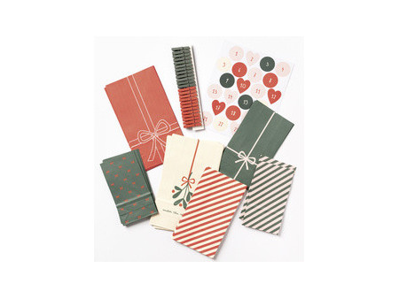 folia Calendrier de l'Avent BOWTIFUL CHRISTMAS, 72 pièces