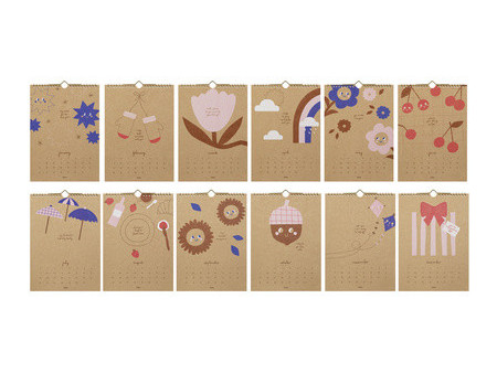 folia Calendrier mural créatif CRAFTY MEMORIES, A4