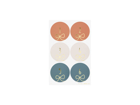 folia Stickers pour calendrier de l'Avent 'STARS GOLD'