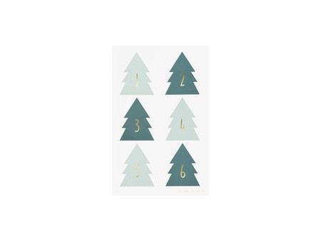 folia Stickers pour calendrier de l'Avent 'CHRISTMAS TREE'