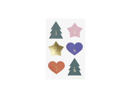 folia Stickers pour calendrier de l'Avent 'CHRISTMAS TREE'