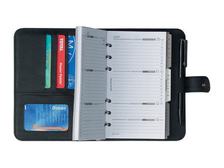 bind Agenda modèle 17501-1, format A7, sans calendrier, noir
