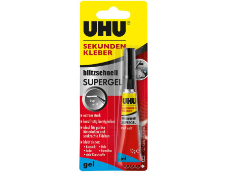 UHU Colle instantanée blitzschnelle SUPERGEL, 10 g