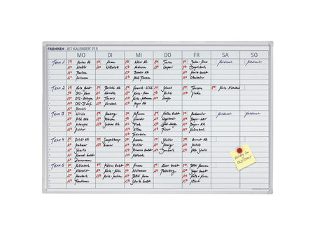 FRANKEN Tableau planning JetKalender, calendrier de semaine