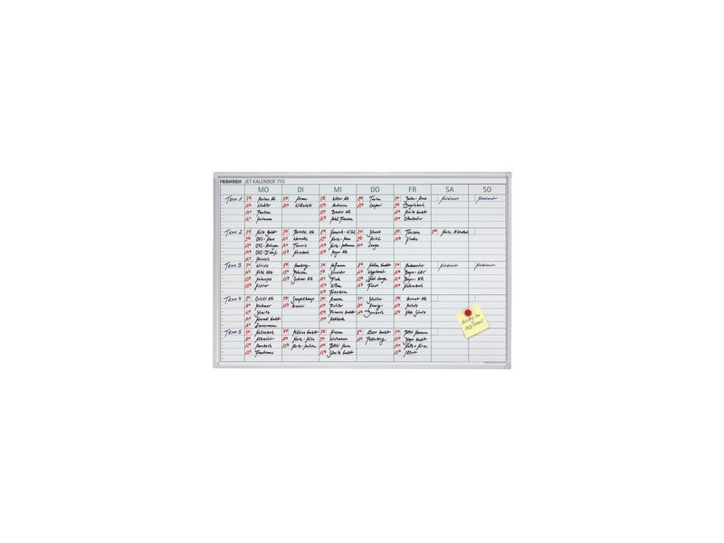 FRANKEN Tableau planning JetKalender, calendrier de semaine