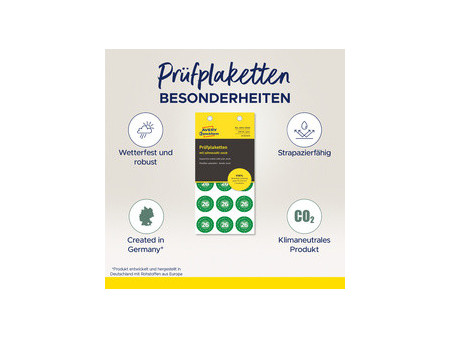 AVERY Zweckform Plaquette de contrôle, 2026, 20 mm, vert